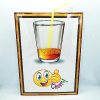 ANIMATED DRINK GLASS PICTURE MAGIC TRICK / JUICE PICTURE MAGIC / JUICE DRINKING POSTER MAGIC. 6 animate drink2