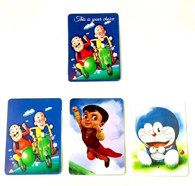 Magic- This is your choice card / 3 Cartoon Card Magic / Card Game 4 card game