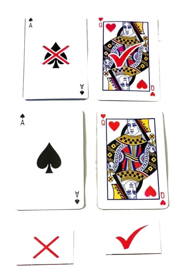 Magic- Card magic trick /This is right & this is wrong magic / Card magic trick/ Mentalism 4 cardgame