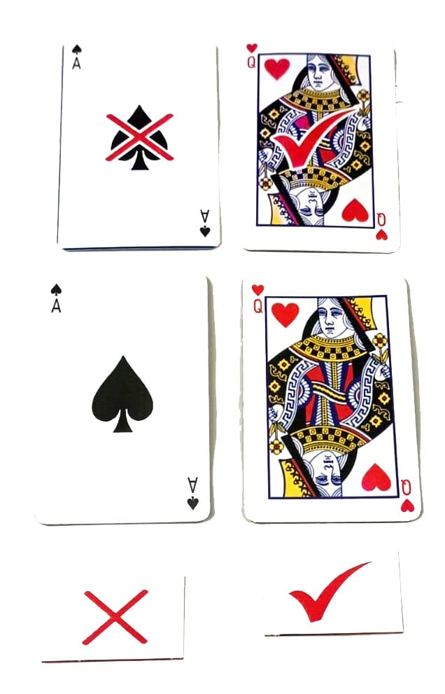 Magic- Card magic trick /This is right & this is wrong magic / Card magic trick/ Mentalism 4 cardgame