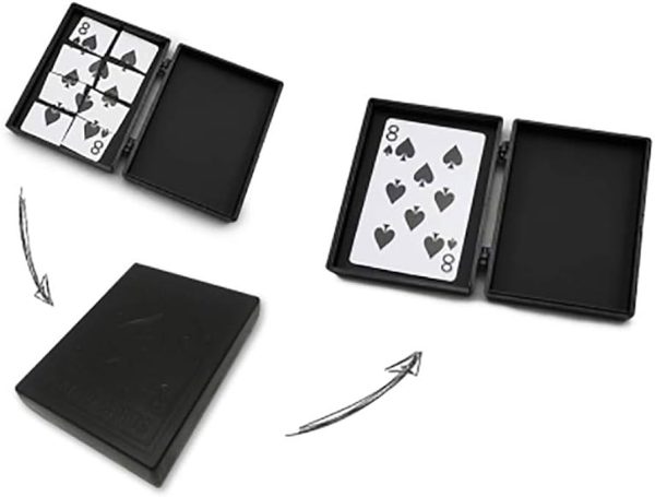 Locking Card Box Plastic / magic card change box (multi purpose). 4 card change box