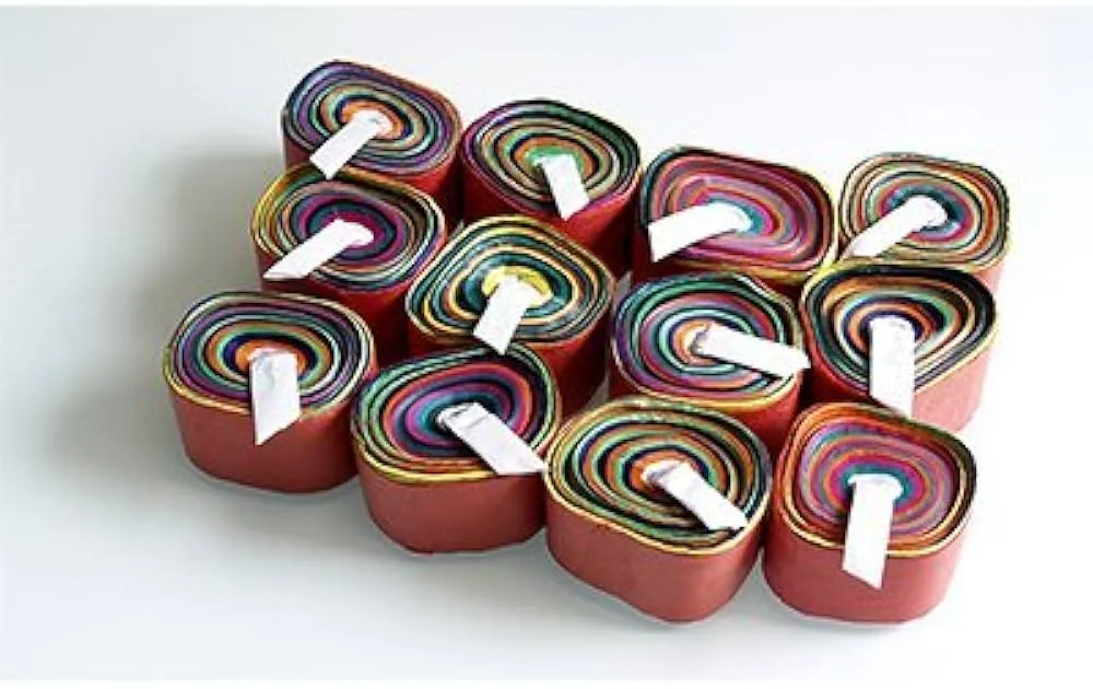 Mouth coil magic trick (multi color) / magician mouth coil prop (set of 12) 4 mouth coil multi color