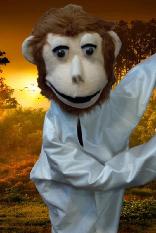 Monkey Puppet (large) / Ventriloquism Monkey / Talking Doll Monkey (Economy) 4 talking doll monkey